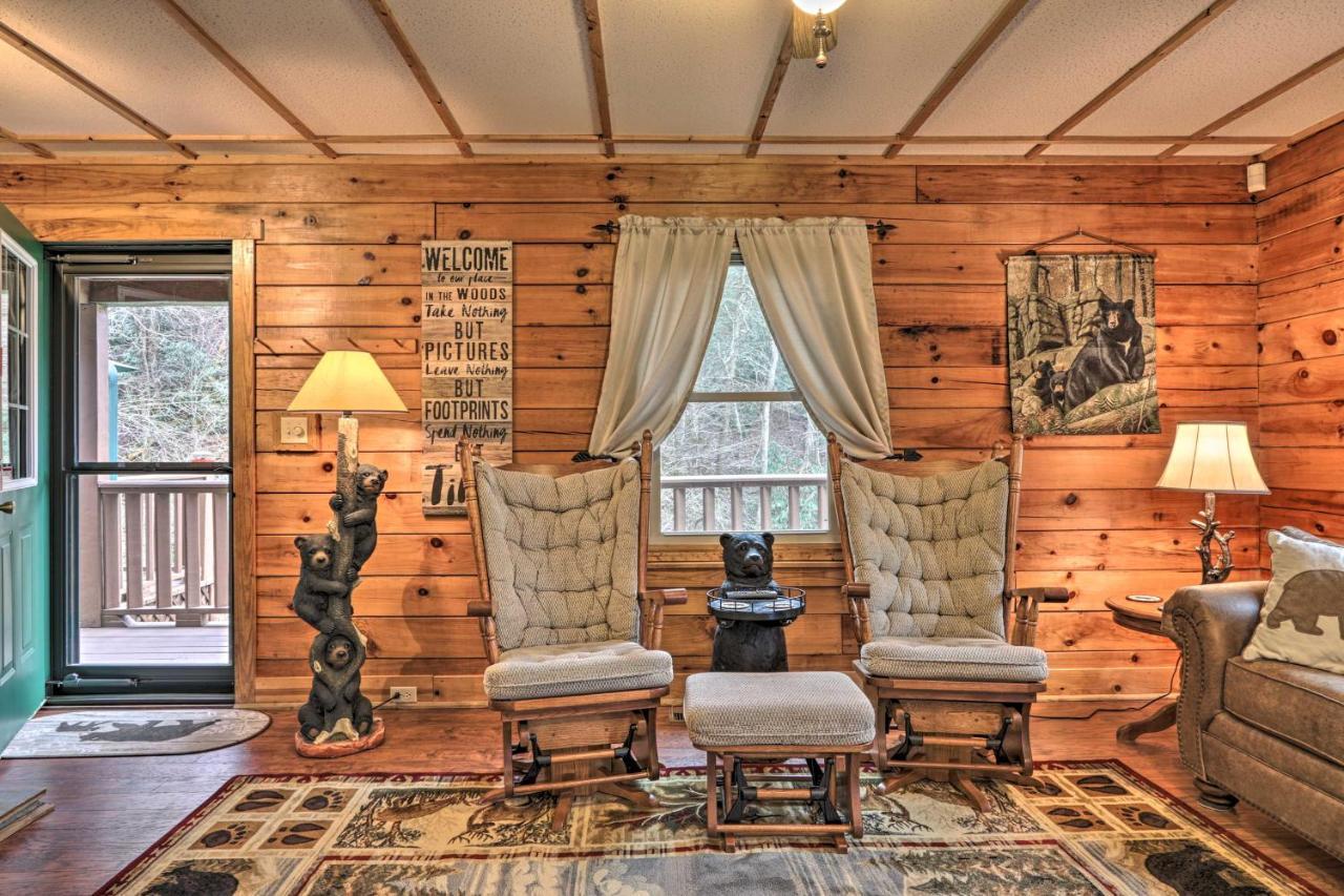 Smoky Mountain Cozy Cove Cabin Deck And Fire Pit! Cosby المظهر الخارجي الصورة